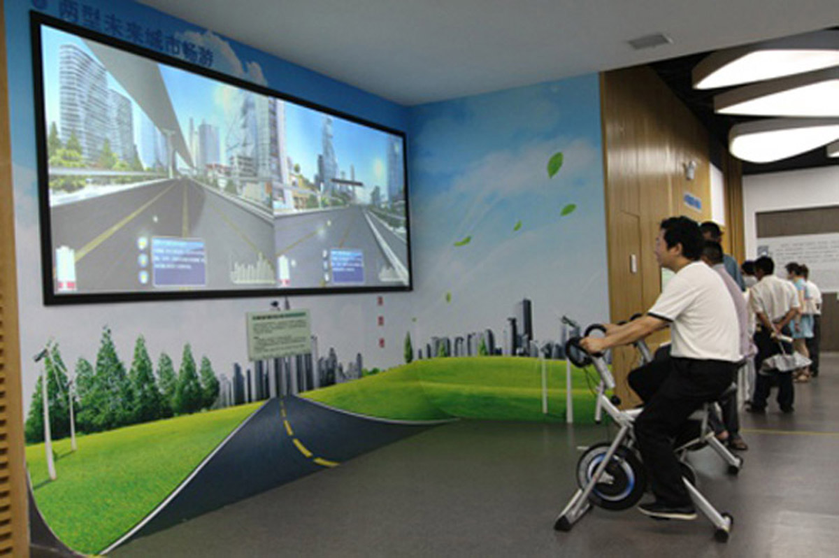 社区安全虚拟自行车驾驶