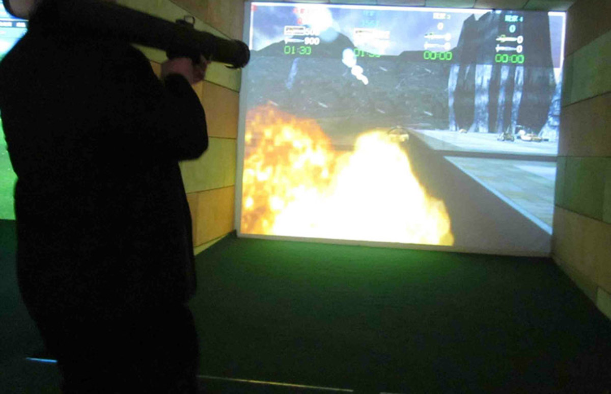 虎丘社区安全模拟火箭筒