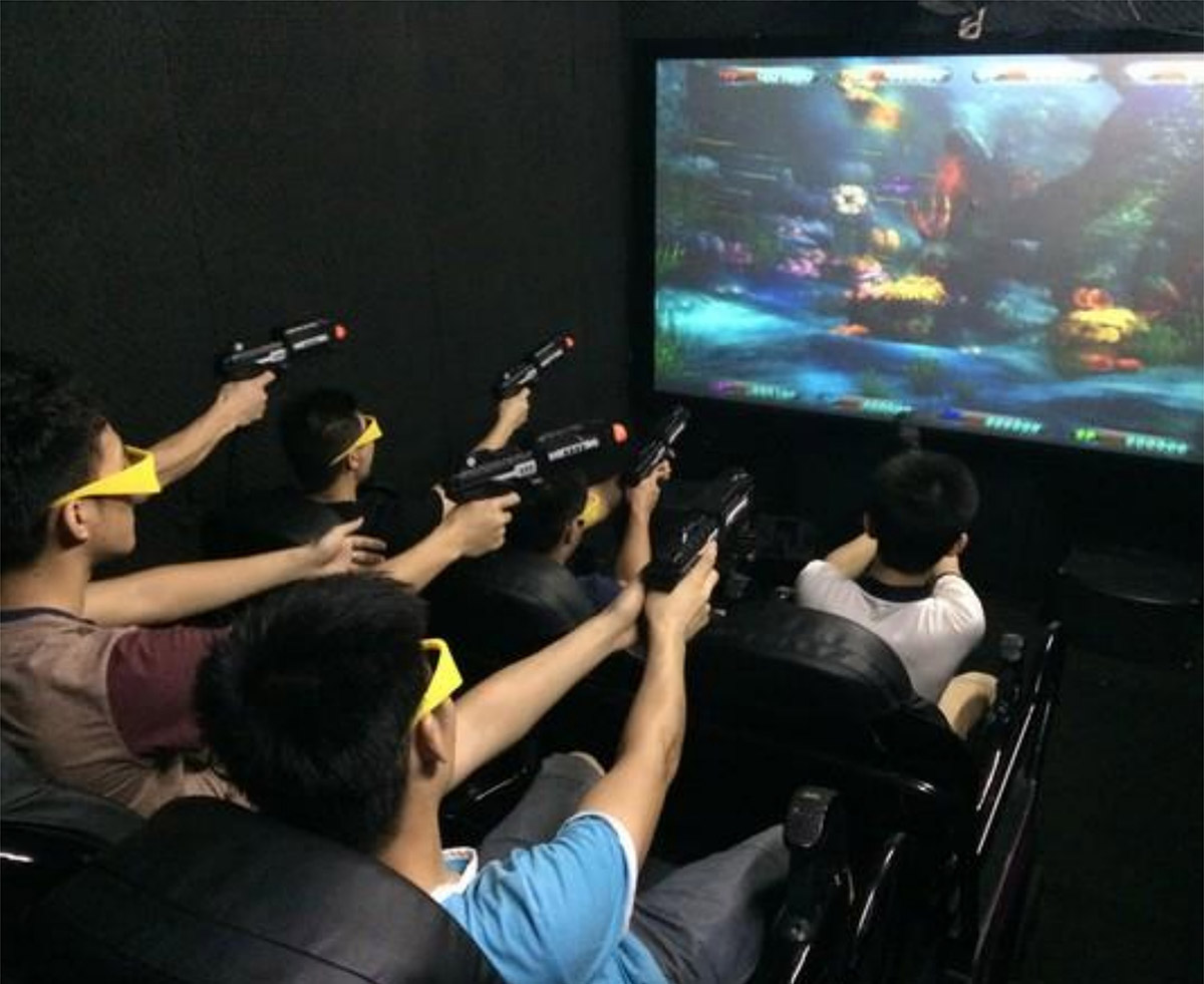 延川社区安全7D互动游戏影院