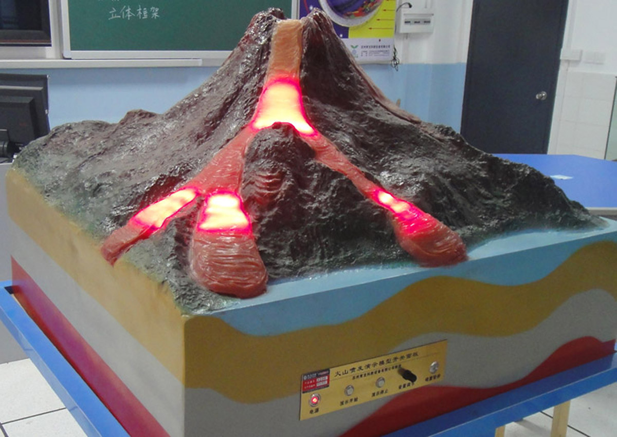 单县社区安全火山喷发模拟