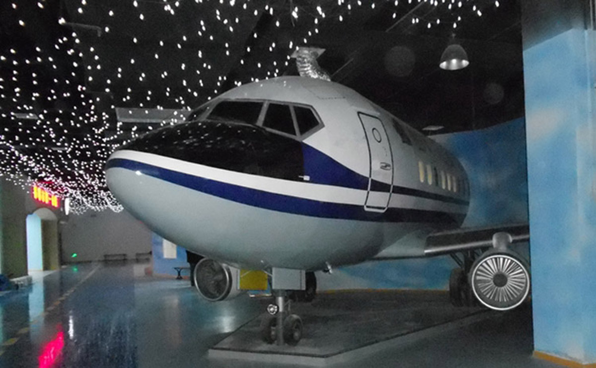 邹城社区安全民航飞机仿真模拟