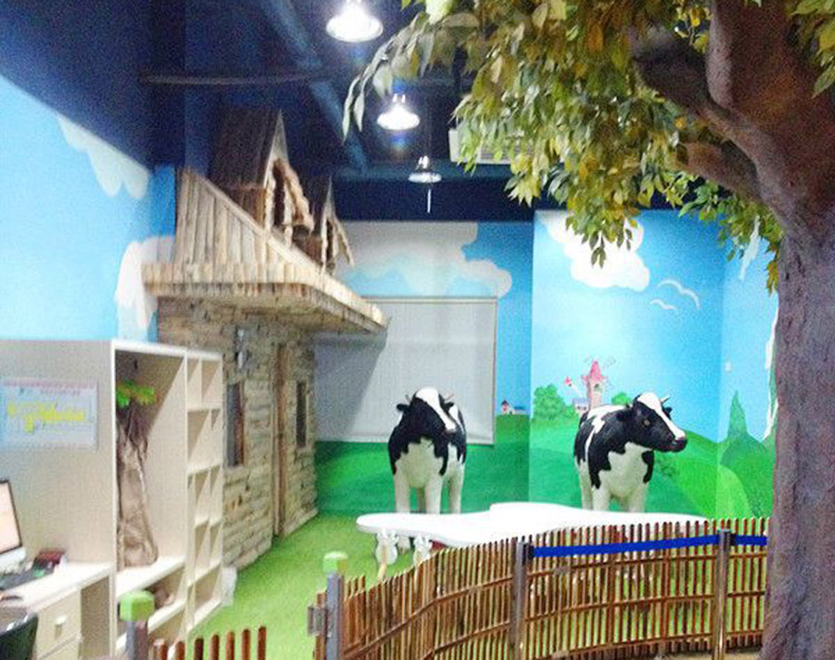吉林社区安全儿童体验馆专用仿真奶牛