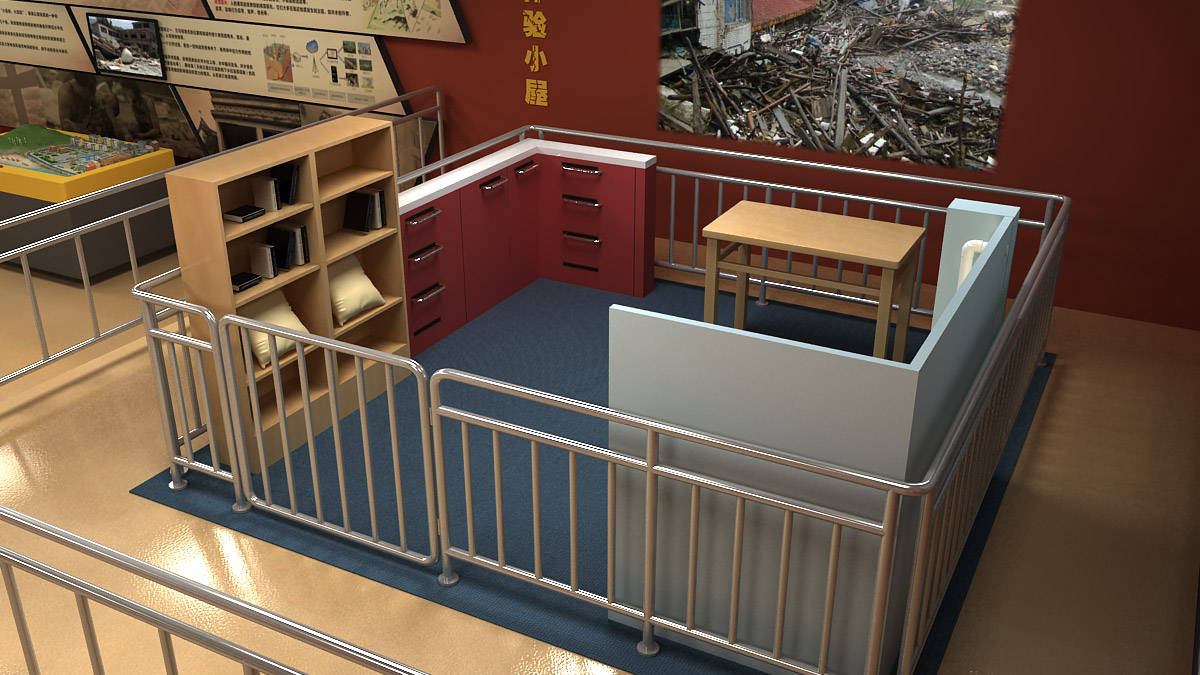 英吉沙社区安全小型校园地震模拟平台